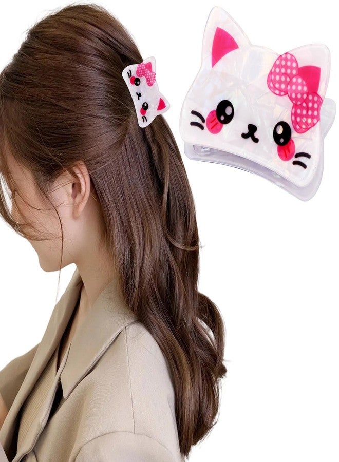 هابدو مشابك شعر على شكل قطة من هابدو، قطعة واحدة، إكسسوارات شعر لطيفة على شكل حيوانات للنساء والفتيات، مناسبة لتسريحة نصف مرفوعة، مشابك صغيرة مضحكة على شكل مخالب حيوانات أليفة، هدايا مثالية مبتكرة - Image 1